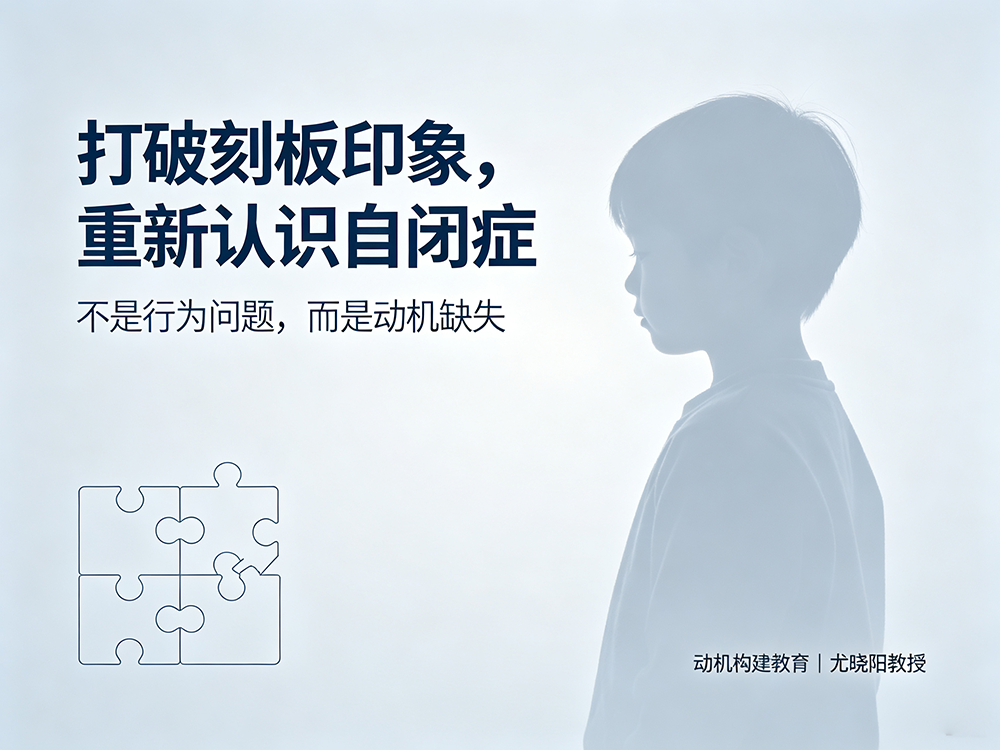 打破刻板印象，重塑干预逻辑：自闭症不是“行为问题”，而是“动机缺失”