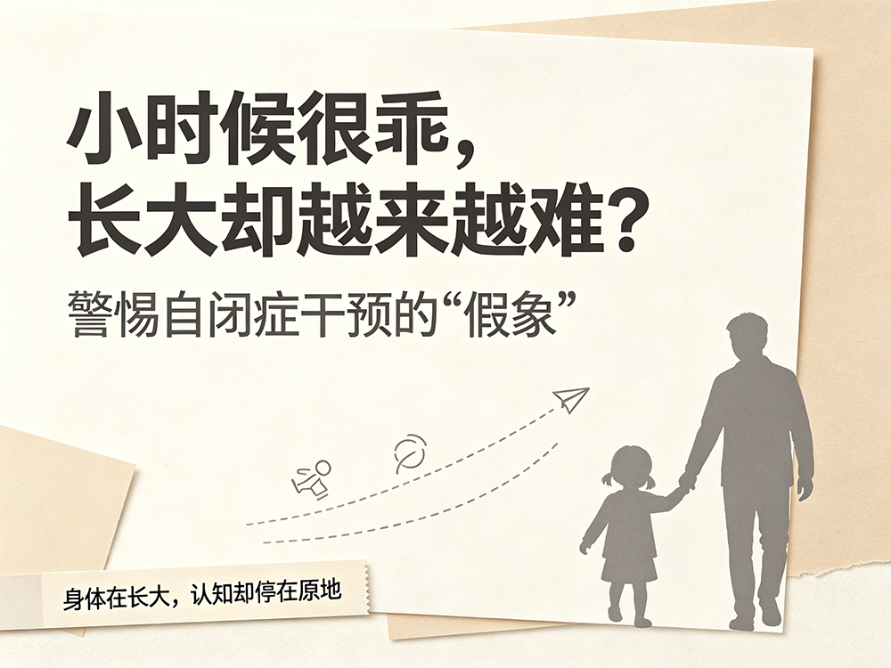 为什么有些自闭症孩子小时候还好，长大后却越来越难？